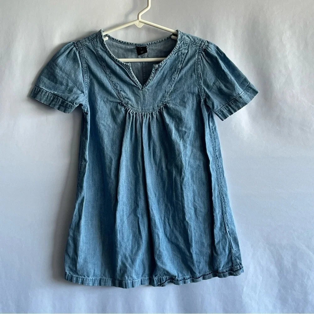 Gap Chambray Short Sleeve Denim Dress